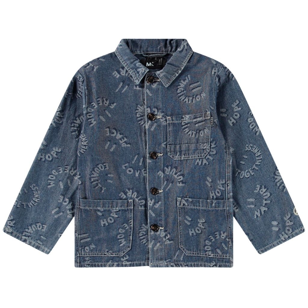 Halley Denim Jacket Word Smiles