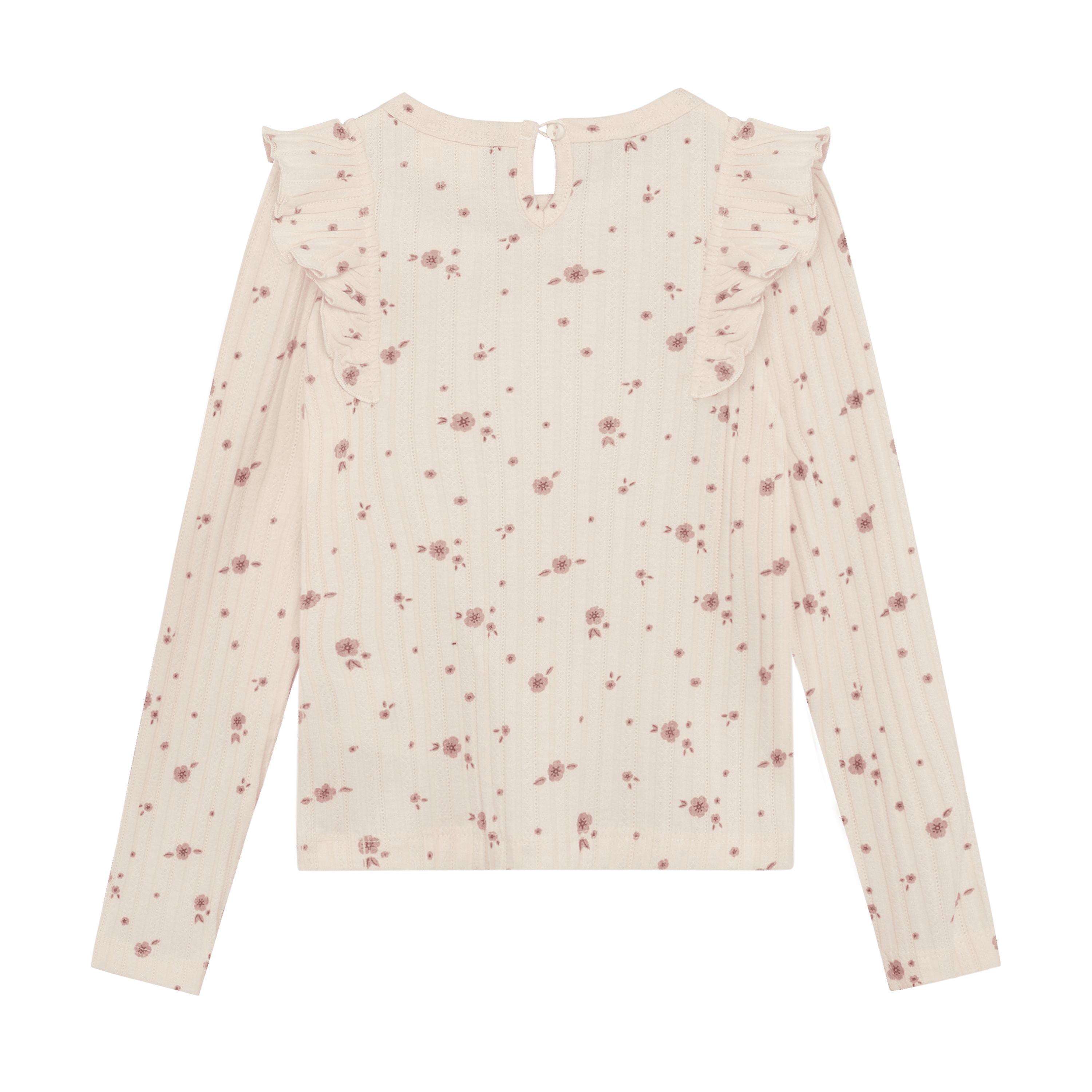 Långärmad T-shirt Pearled Ivory