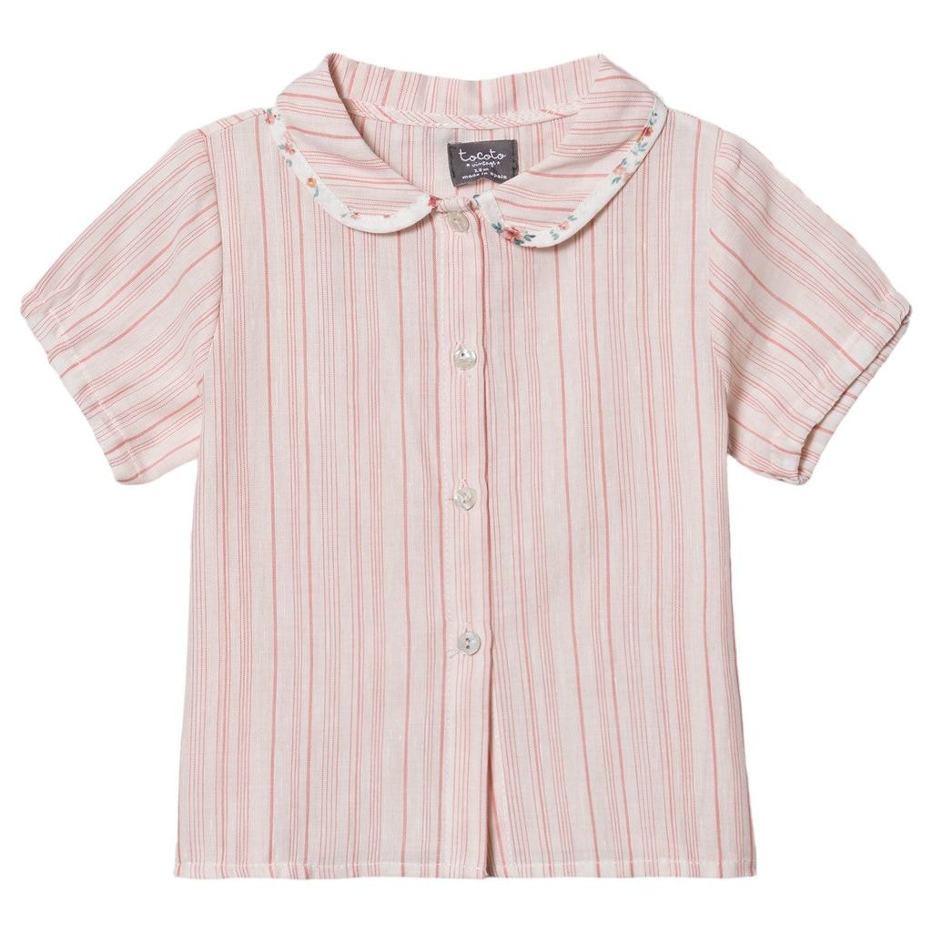 Stripe Blouse Salmon