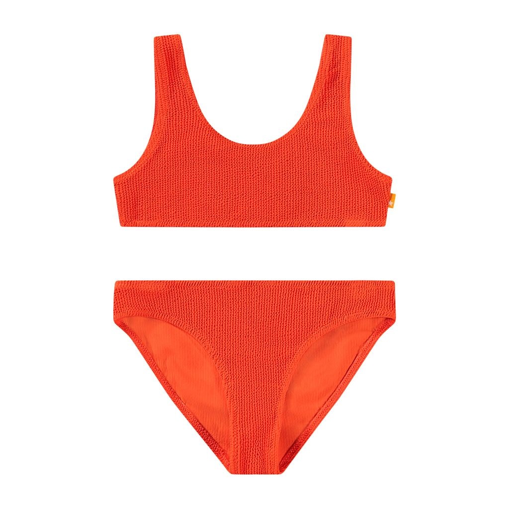 Nola Solid Bikini Strawberry Hot