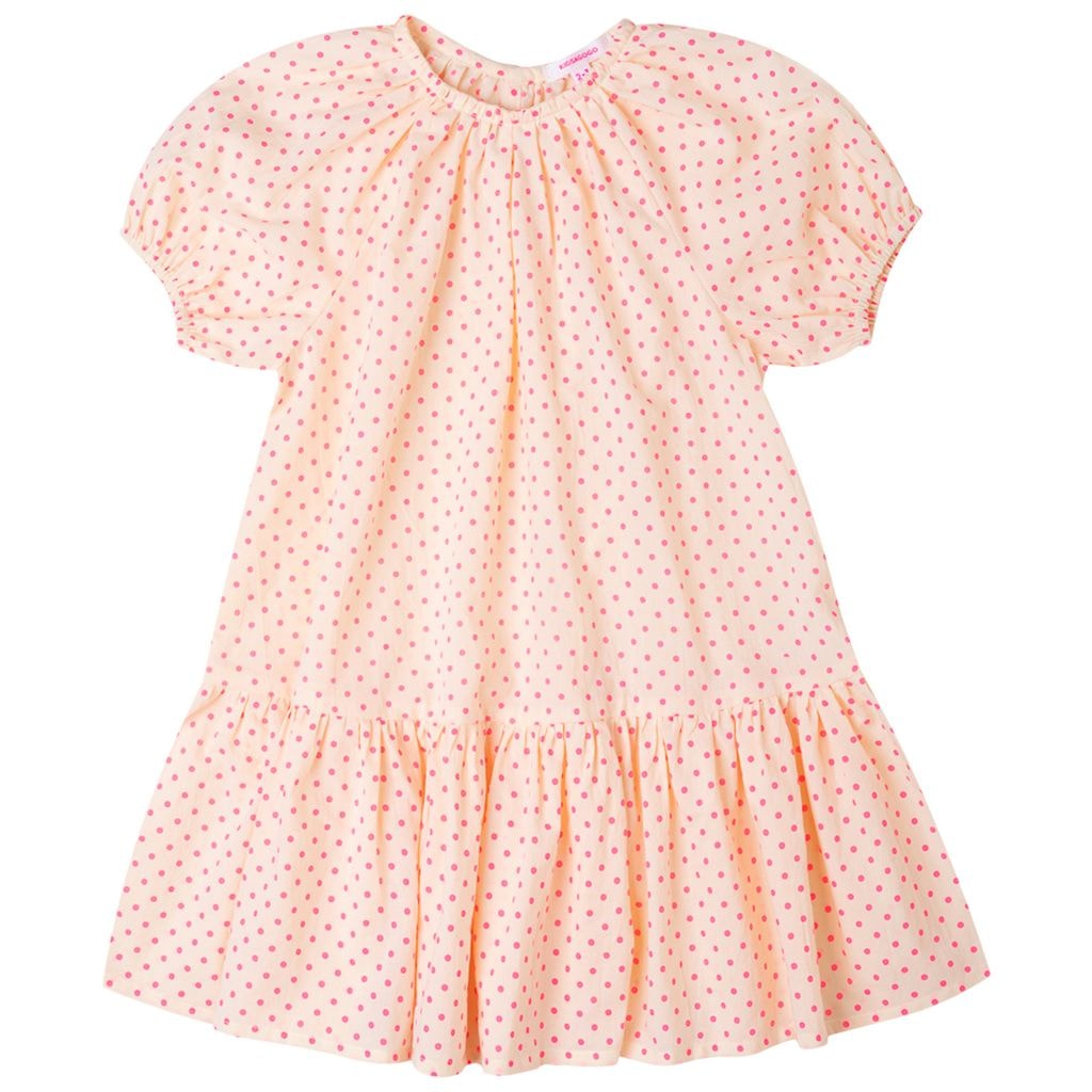 Mila Petit Polka Dot Dress Vivid Pink