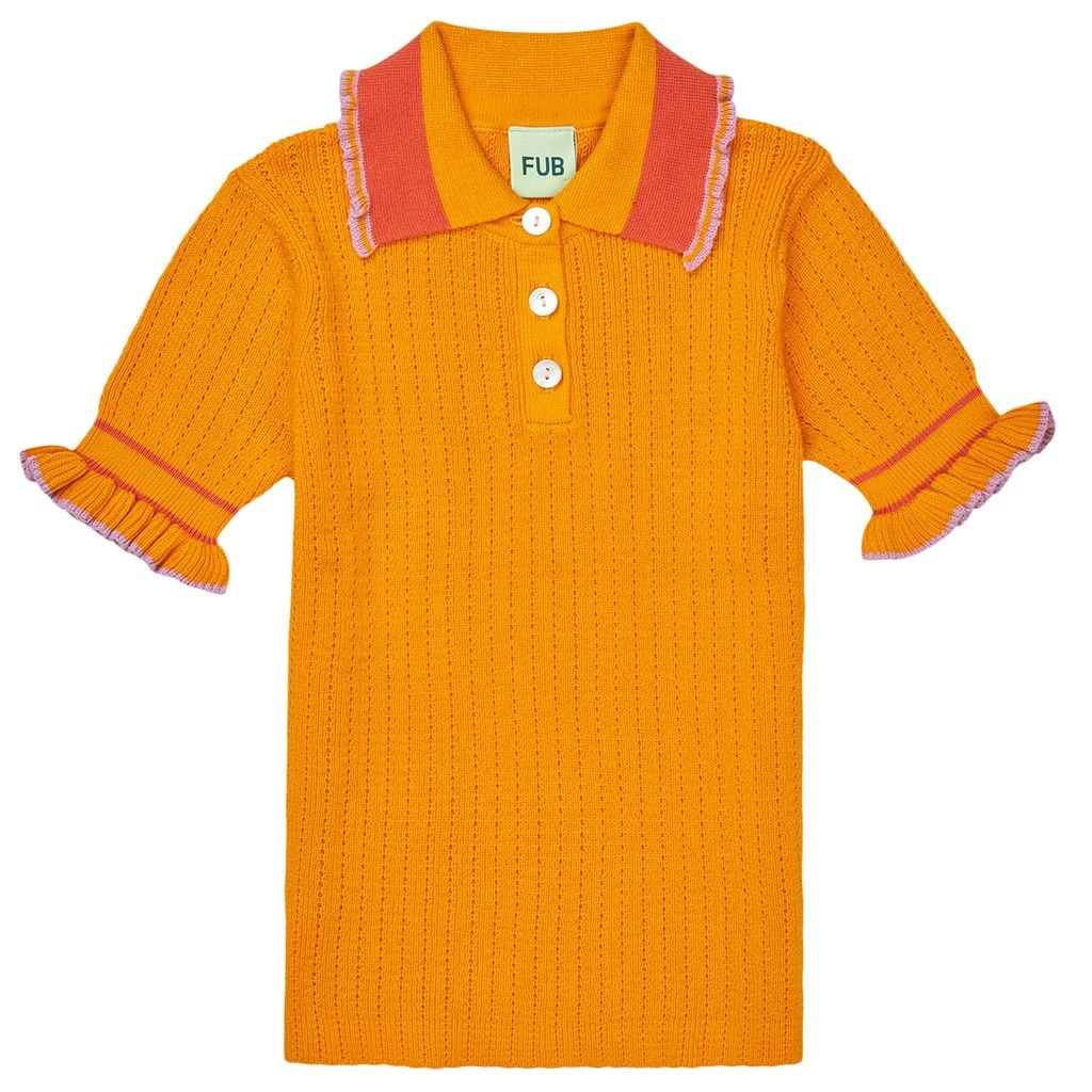 Frill Polo Sunflower