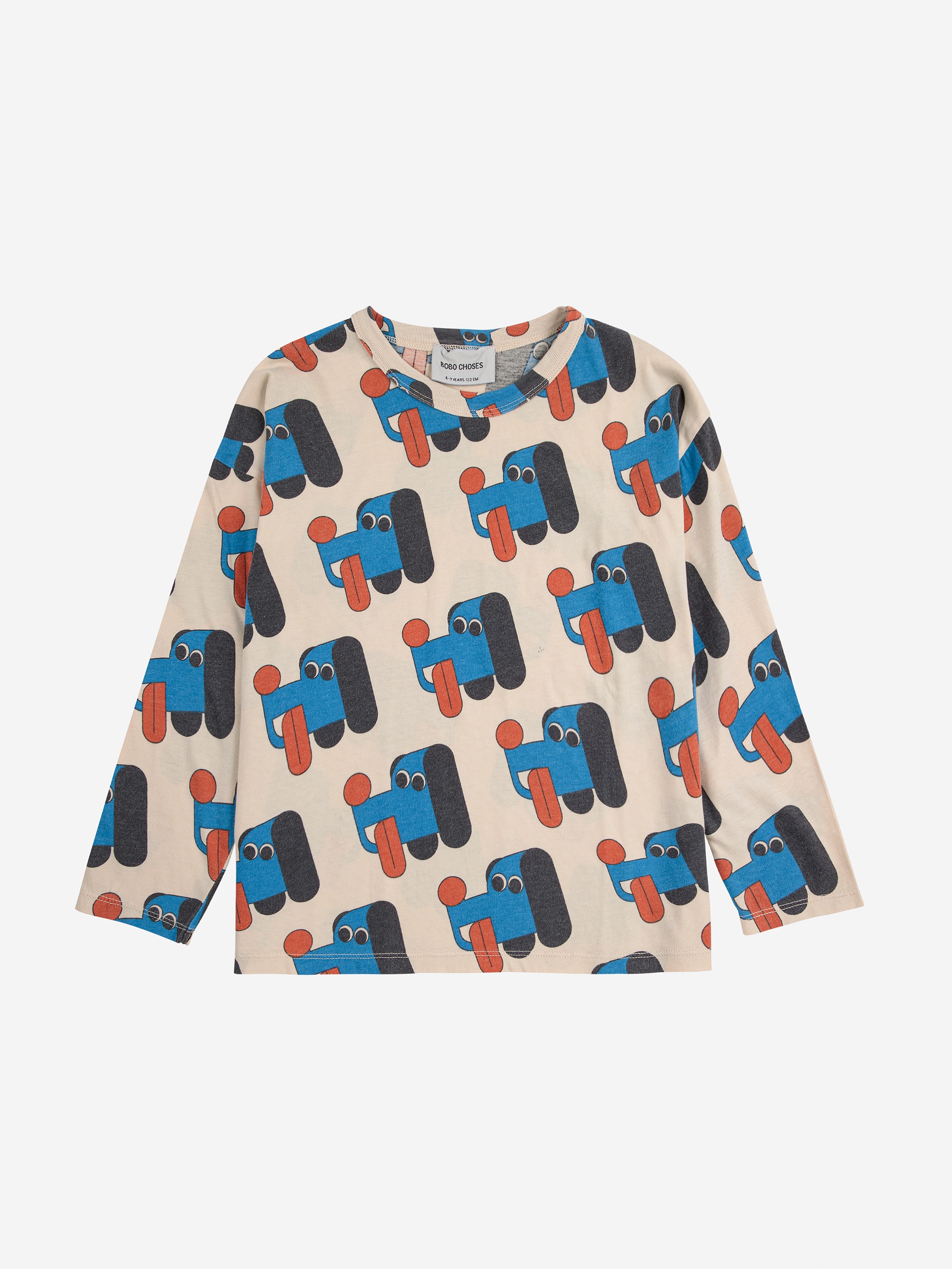Doggy Mate All Over Long-Sleeved T-Shirt Offwhite