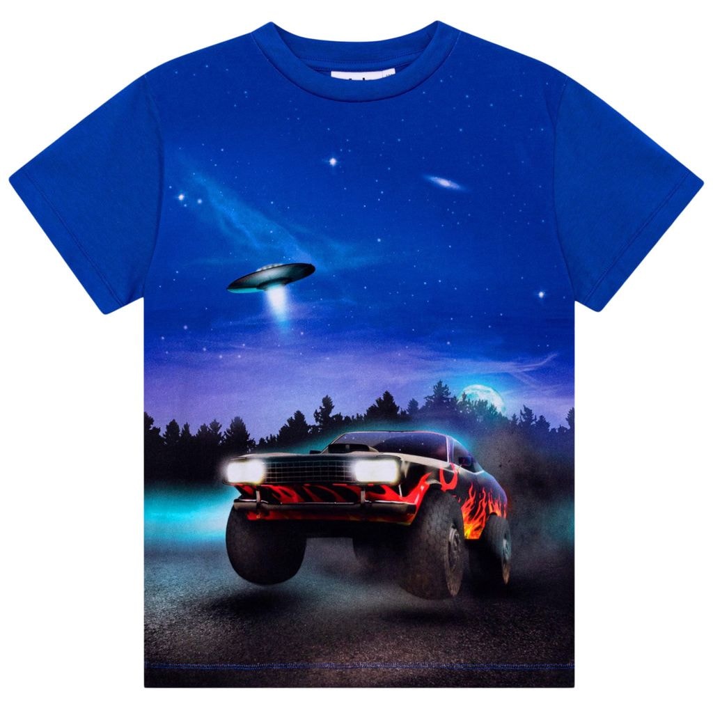 GOTS Roxo T-shirt Ufo And Car
