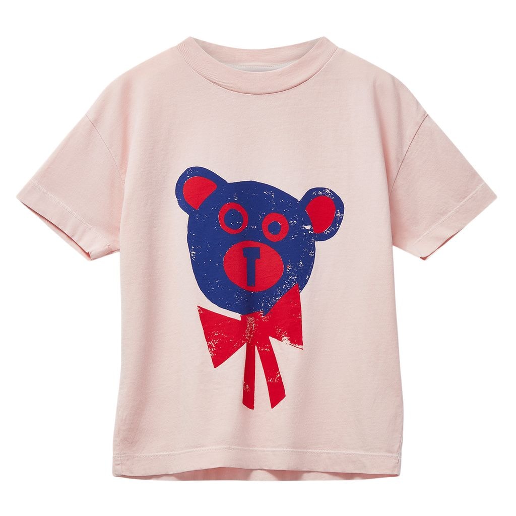Kite T-Shirt Pale Pink Bear