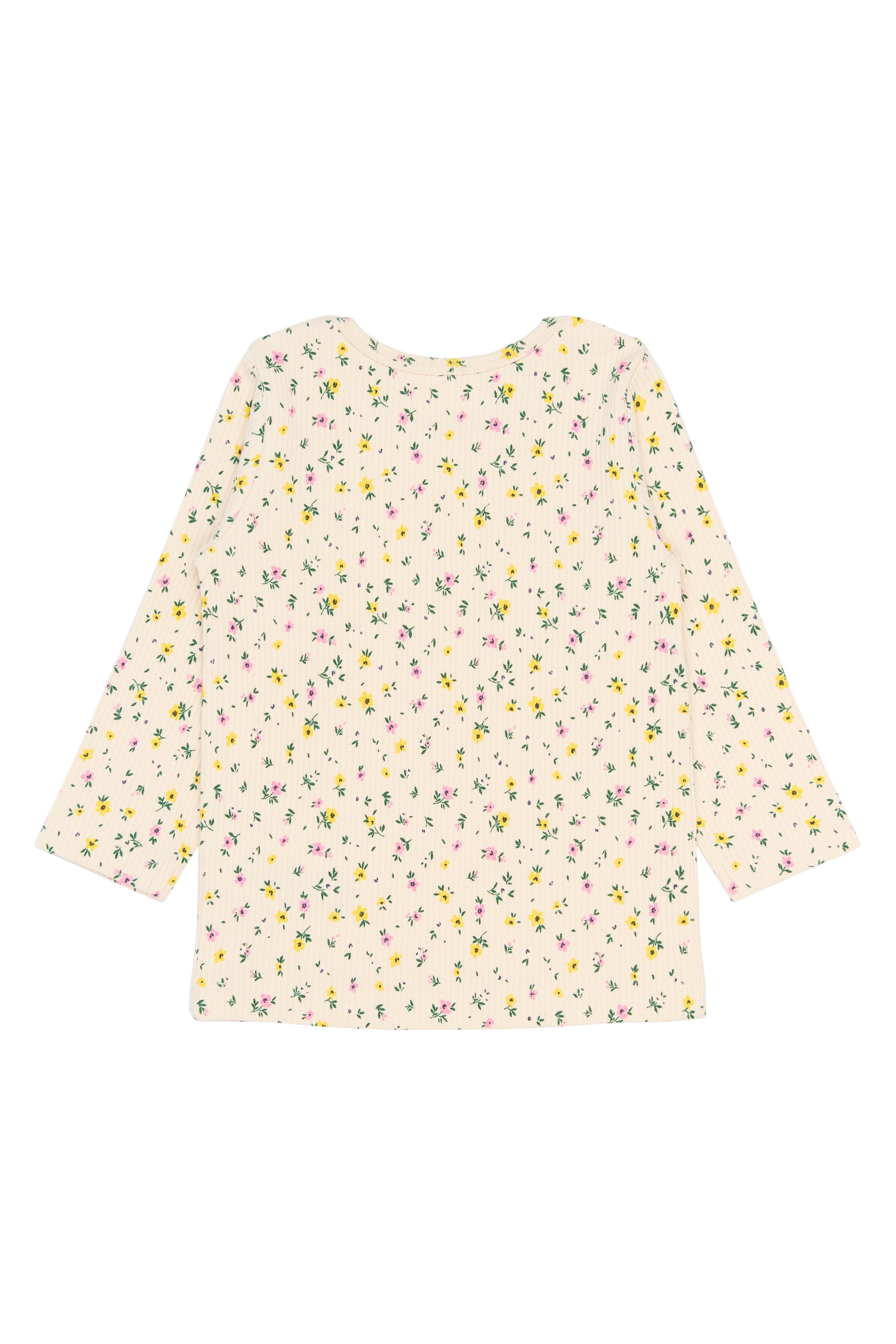 Selma Långärmad Ribbtopp Gardenia