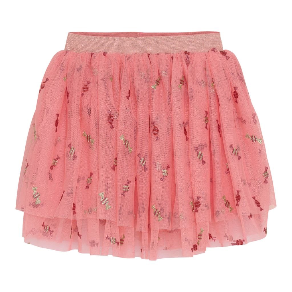 Glittery Skirt Aop Strawberry Ice