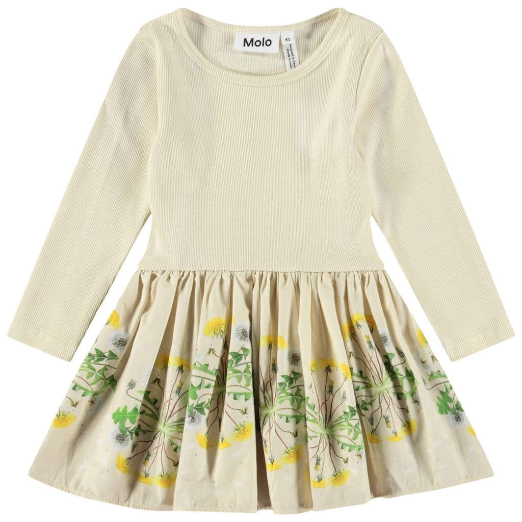Candi Long-Sleeved Dress Baby Dandelion