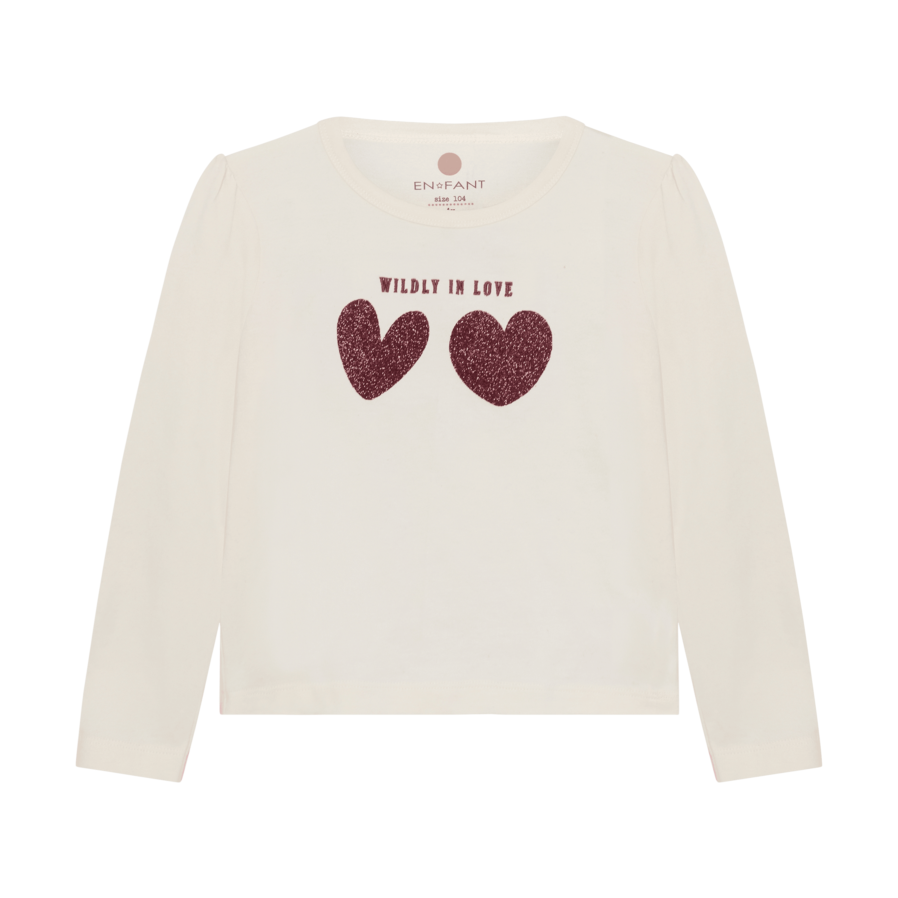 Långärmad T-shirt Pearled Ivory