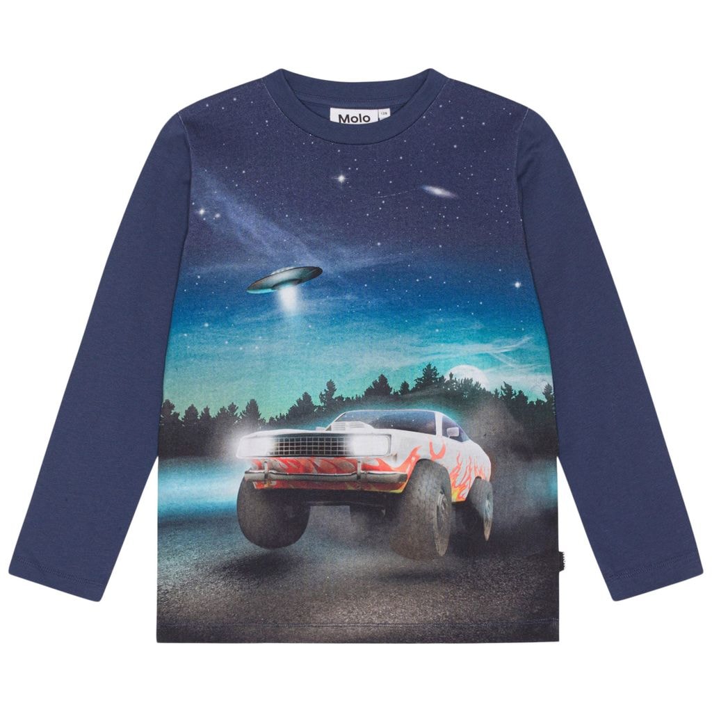GOTS Reif Pitkähihainen T-paita Car And Ufo