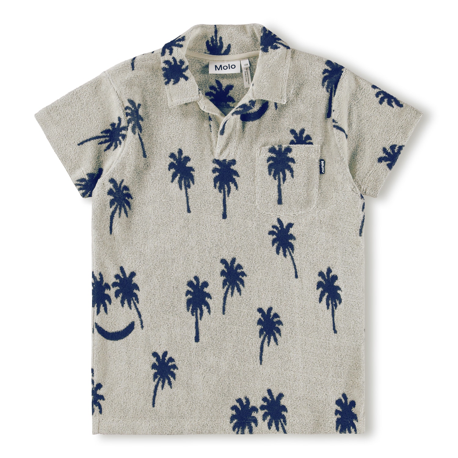 Randel T-shirt Palm Blue