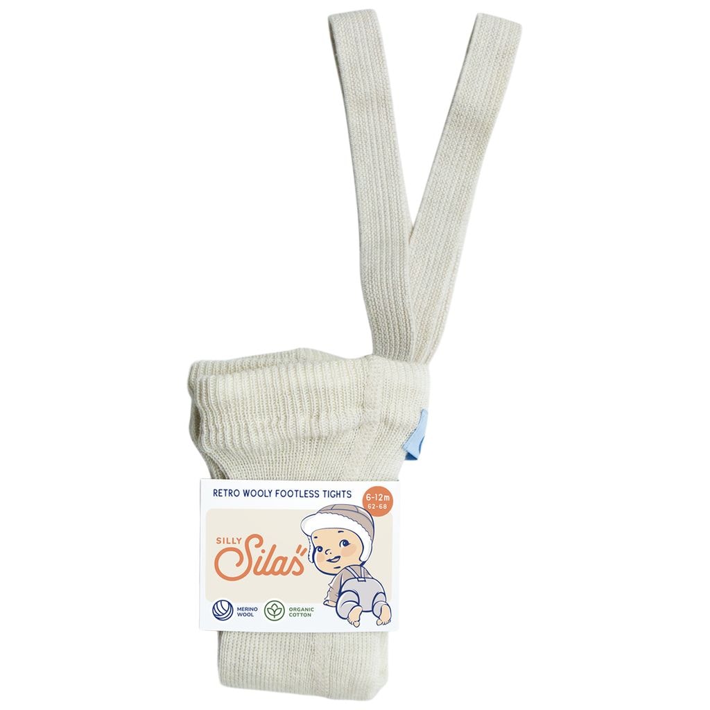 Wooly Footless Tights Cream