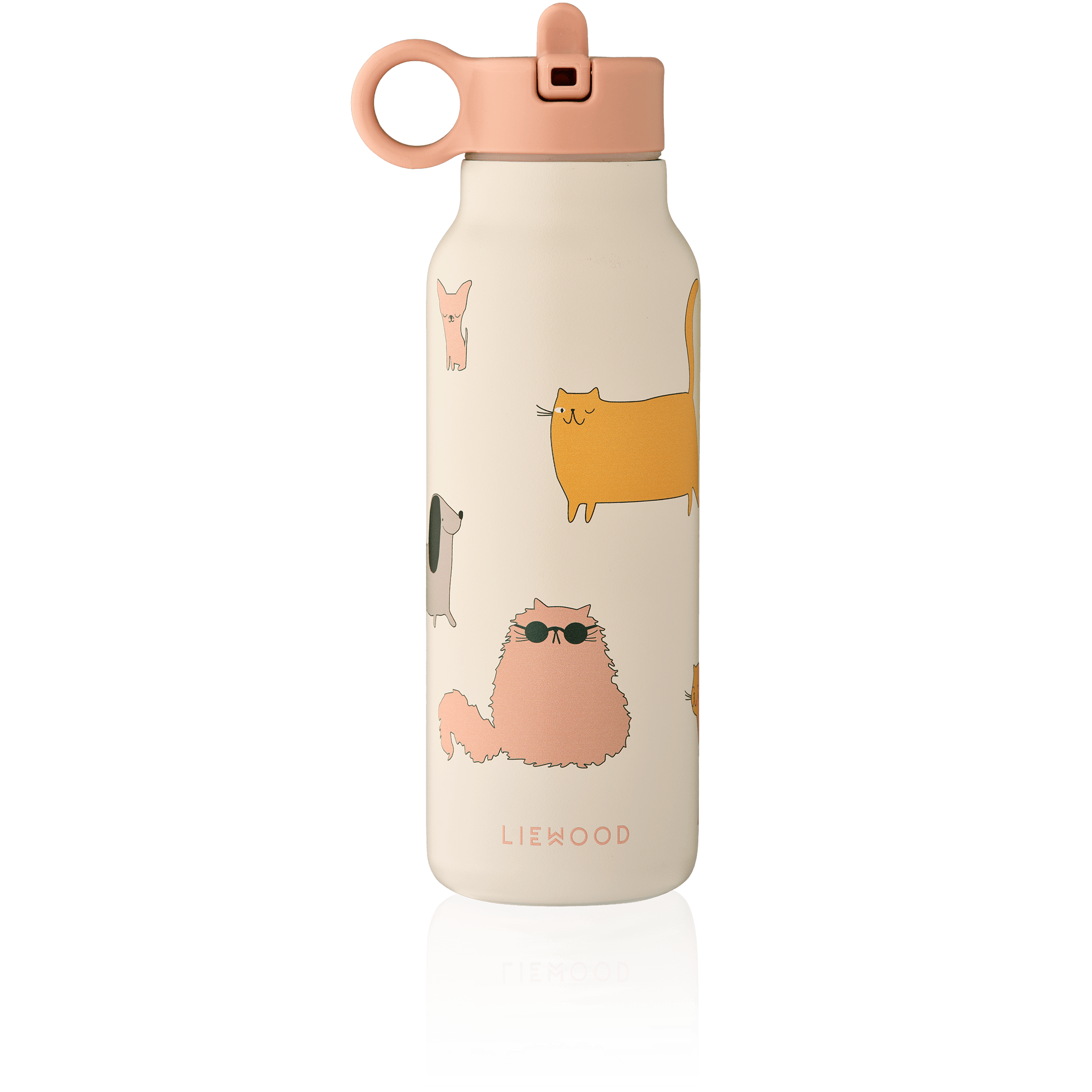 Falk Water Bottle 350 Ml Cats And Dogs Sandy
