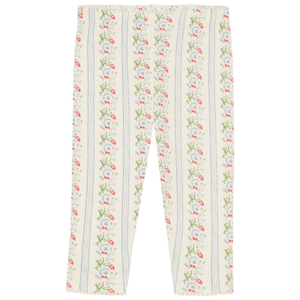 Abigail Leggings Soft White Bright Blue