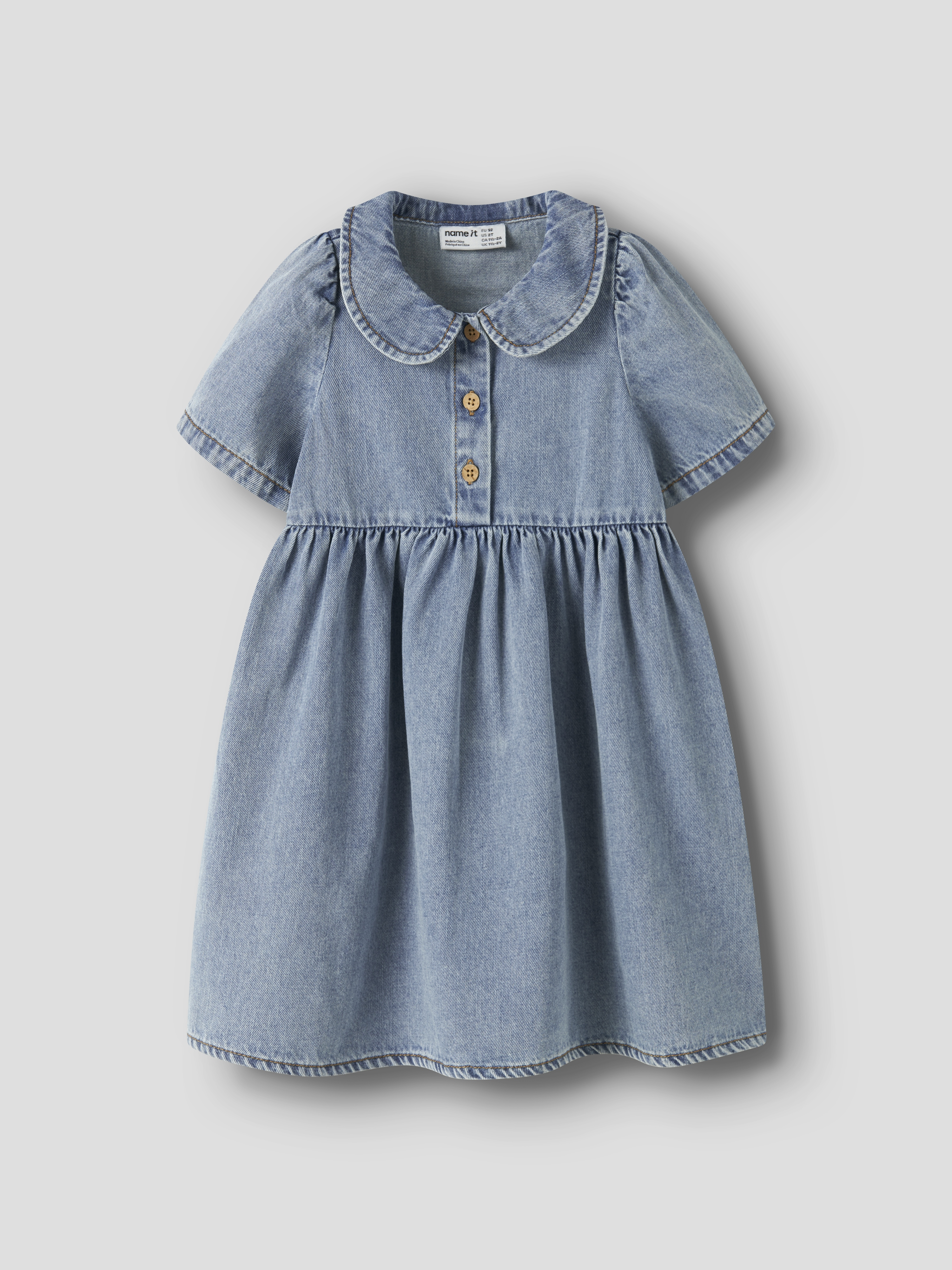 Poppy Jeansklänning Medium Blue Denim