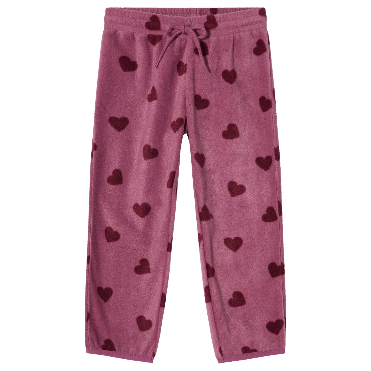 Northpole Fleecebyxor Mauve Hearts