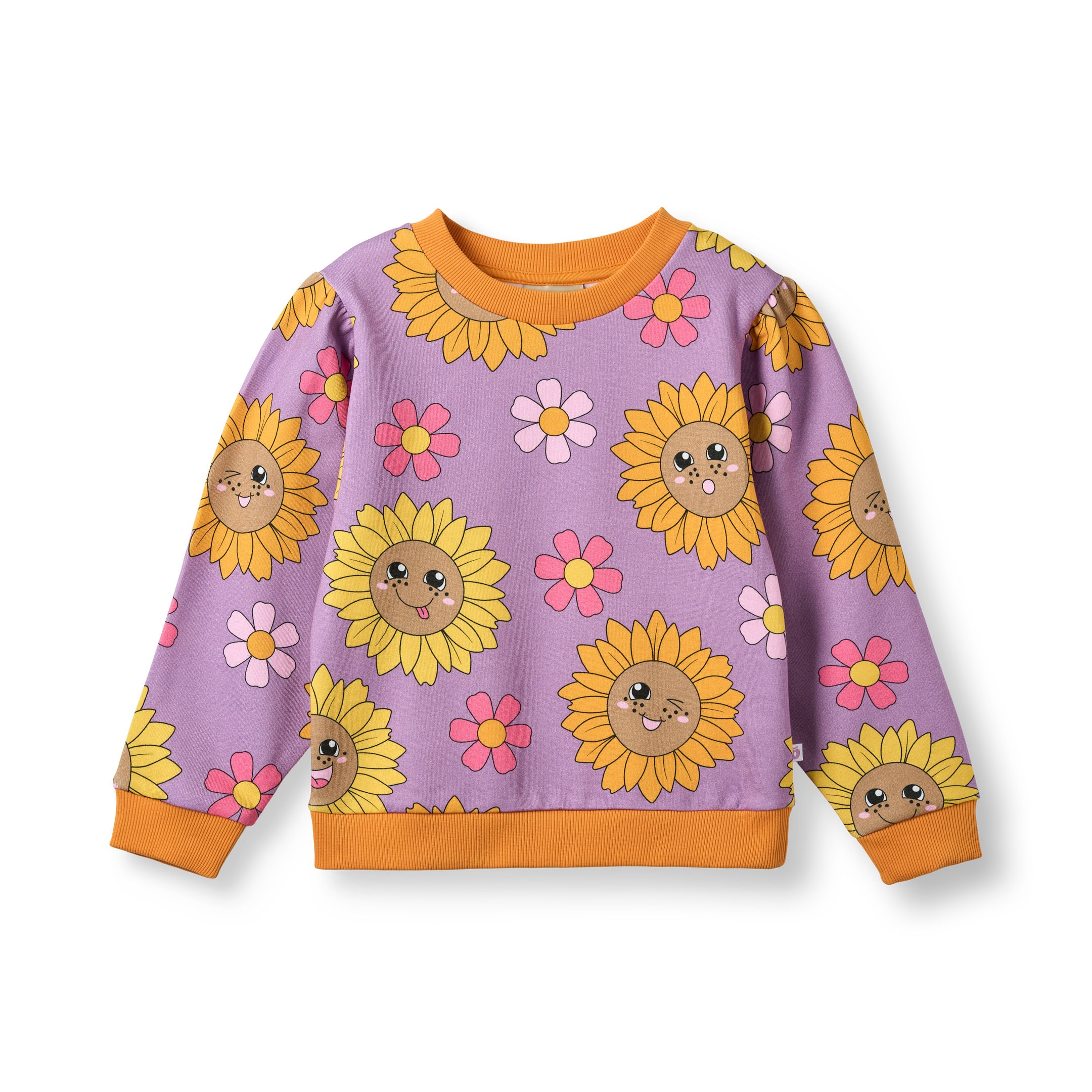 Hidden Rose Sweatshirt with Sunflowers Purple iris