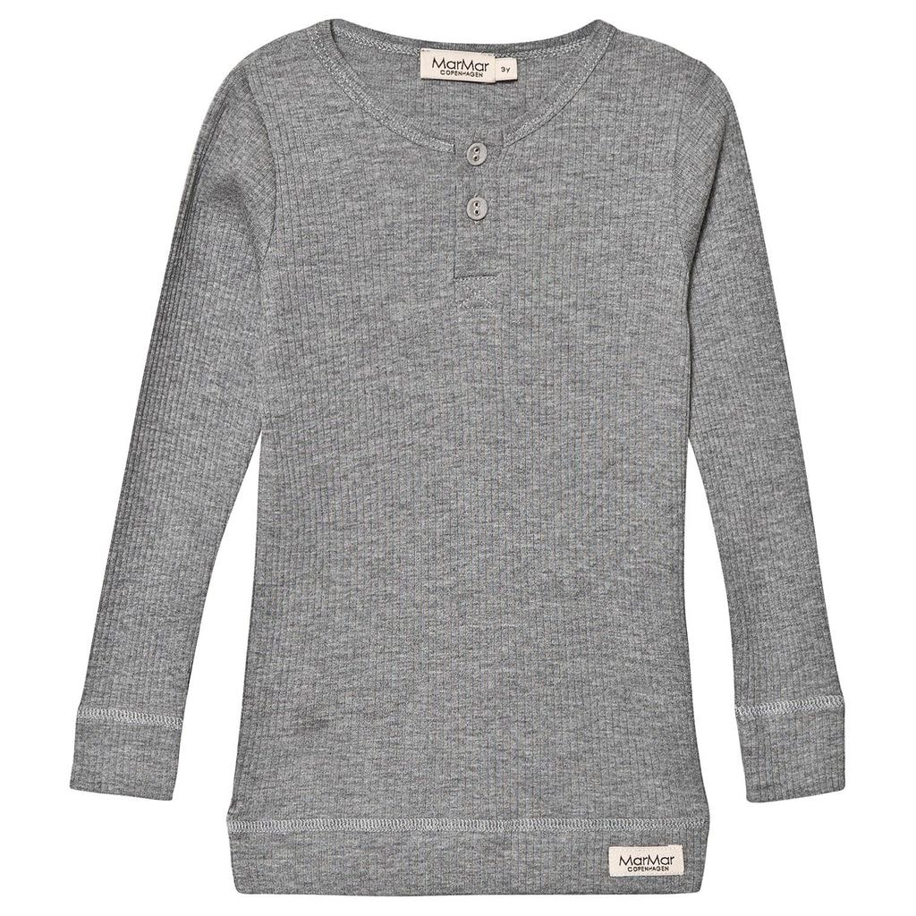 Rib Långärmad T-shirt Grå melange