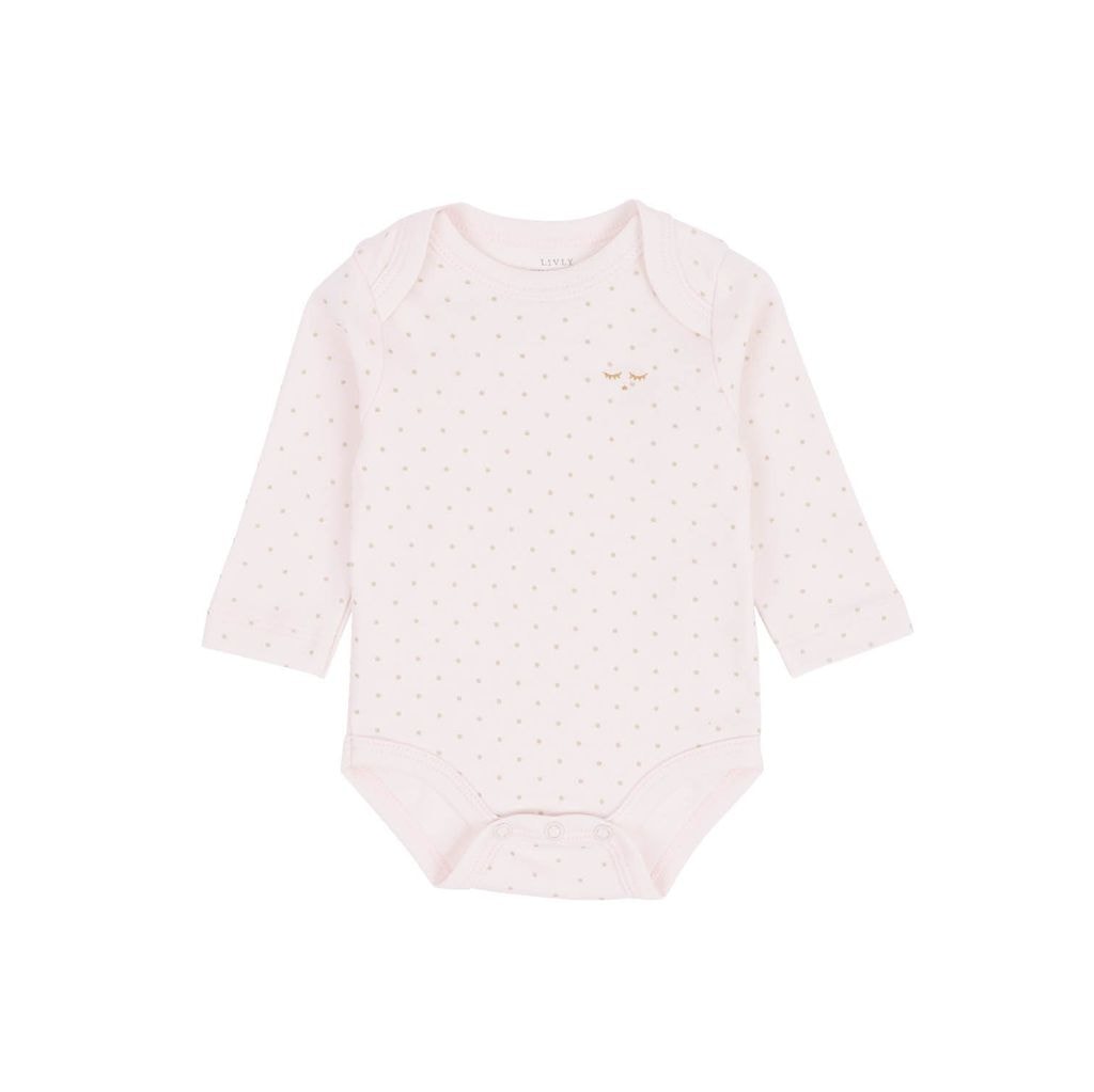 Saturday Polka Dot Baby Body Pink