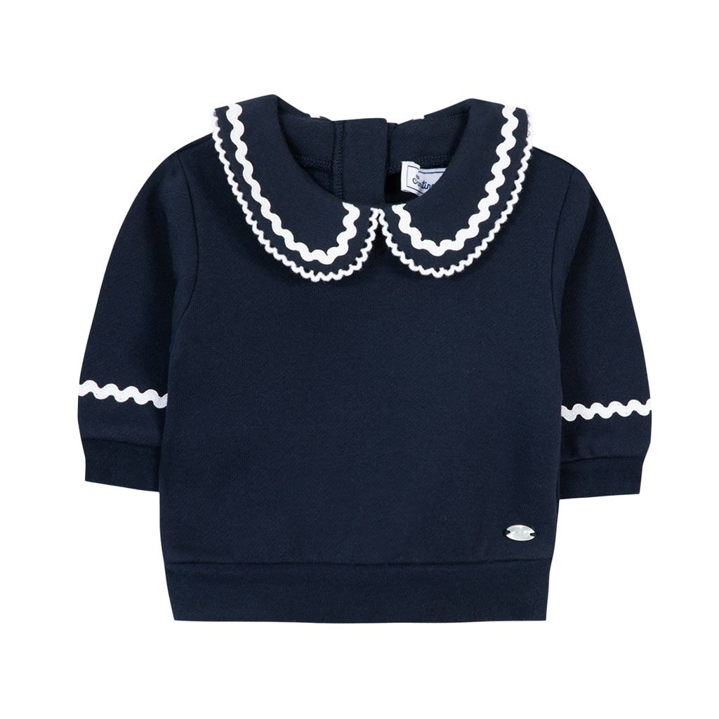 Sweatshirt i bomullsblandning Marin