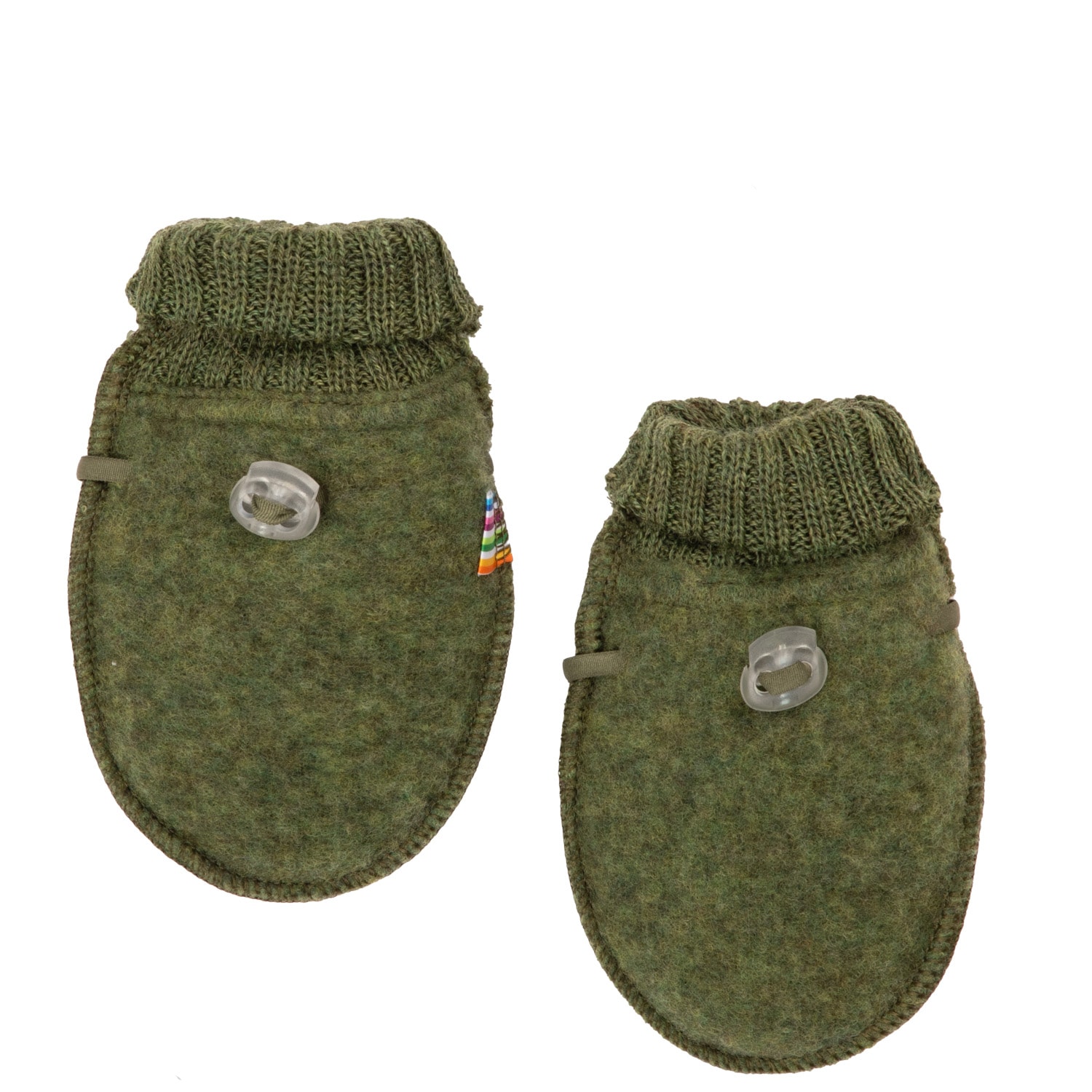 Soft Wool Mittens Dark Olive 