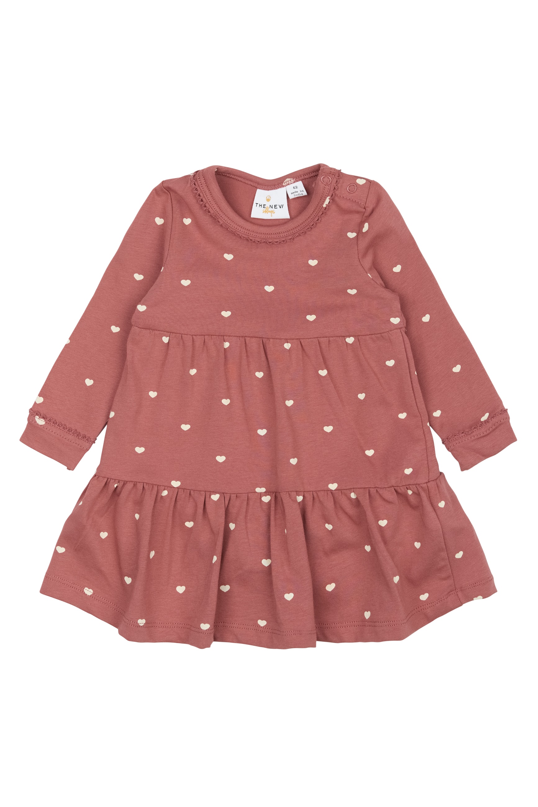 GOTS Nova Long Sleeves Bodydress Withered Rose