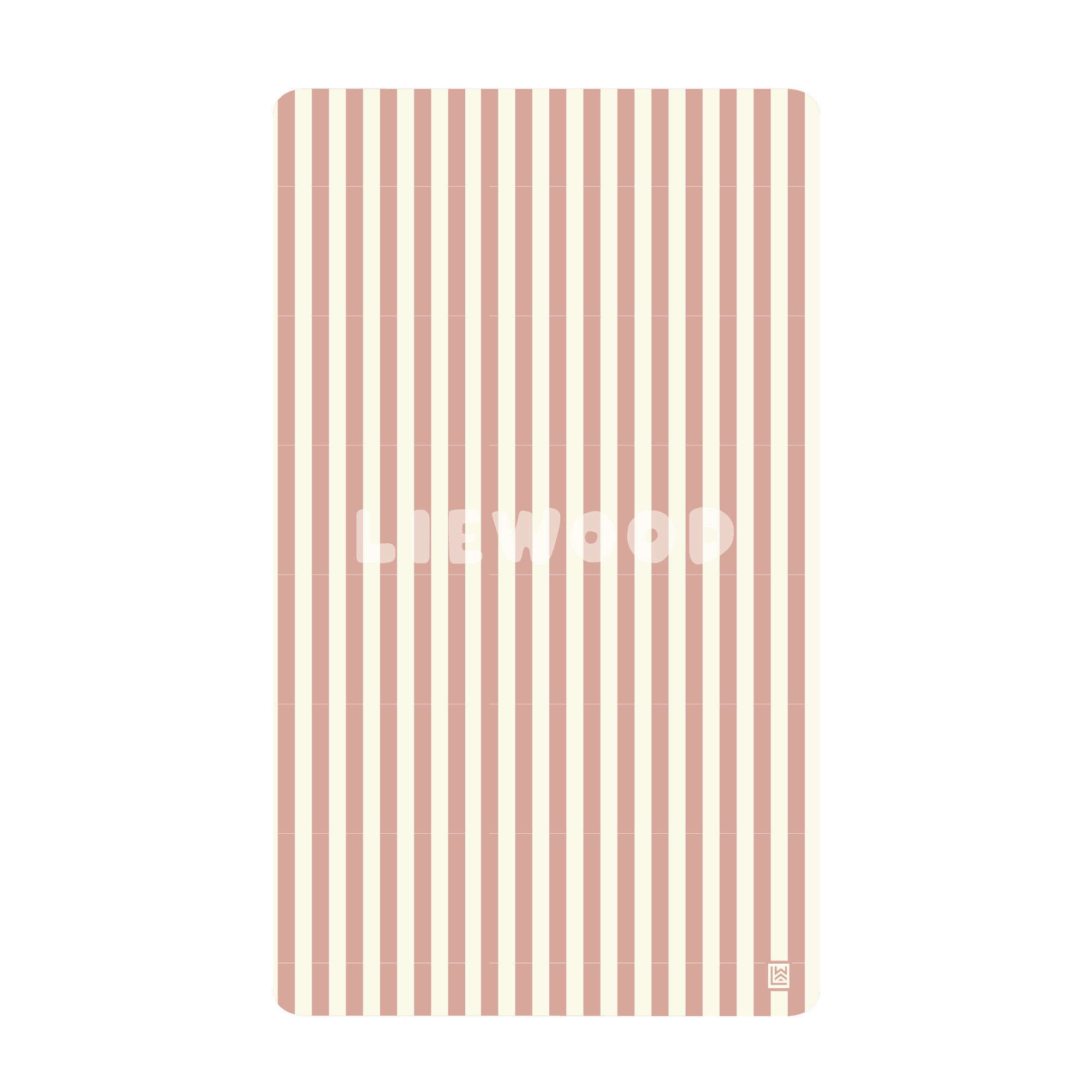 Summer Striped Beach Towel Coral Blush / Creme De La Creme 