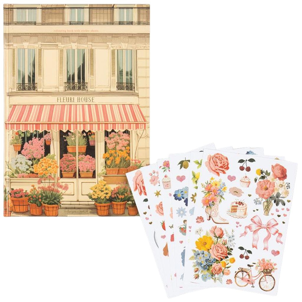 House Of Flowers 페인팅 북 Multi