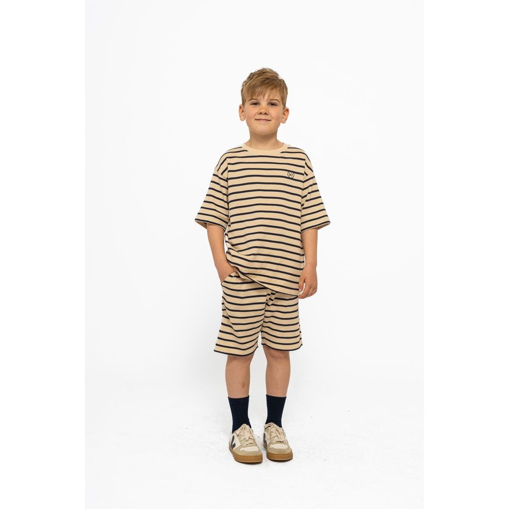 GOTS Nero Shorts Mood Indigo Striped