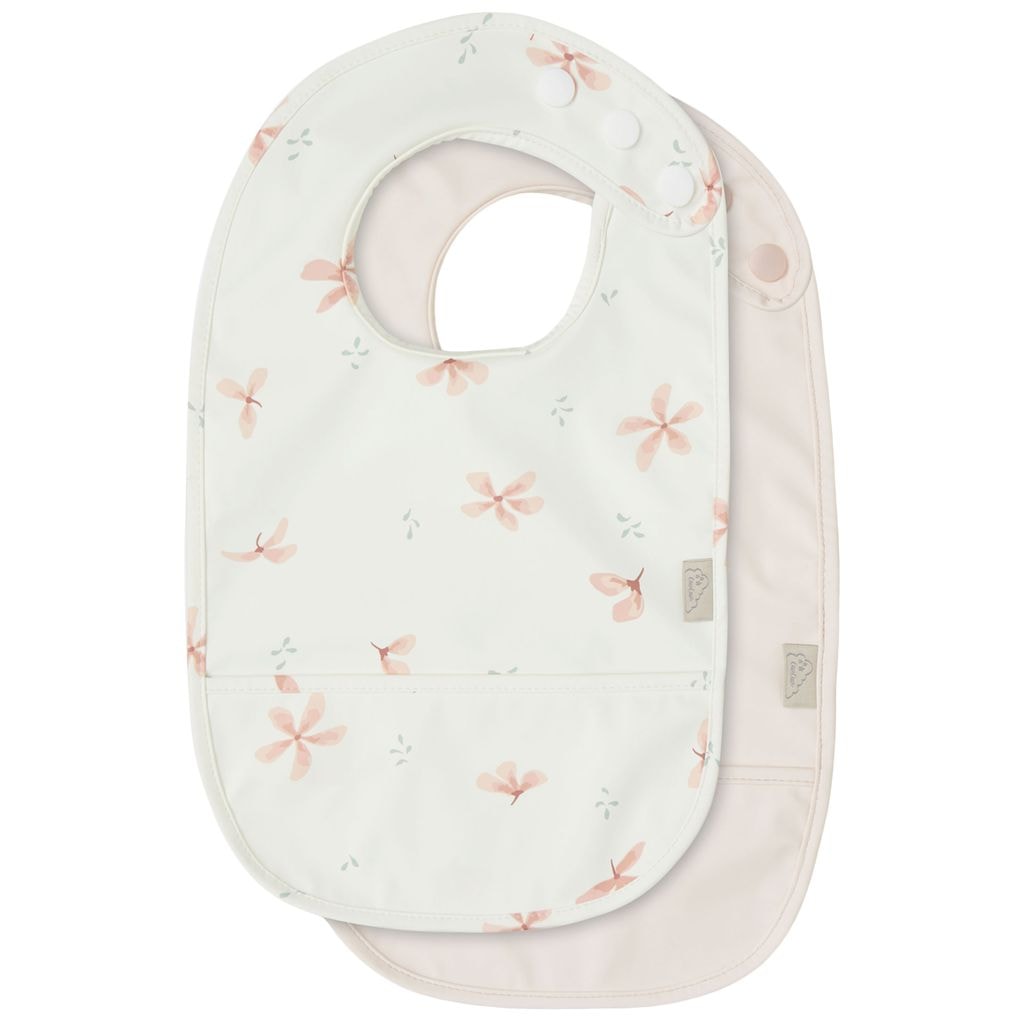 2-Pack Ruokalaput Windflower Creme/Blossom Pink