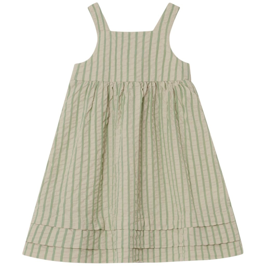 Striped Baby Dress Emerald