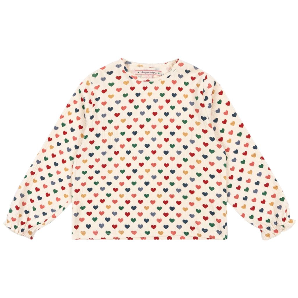 Chleo Long-Sleeved Top Coeur Coloré