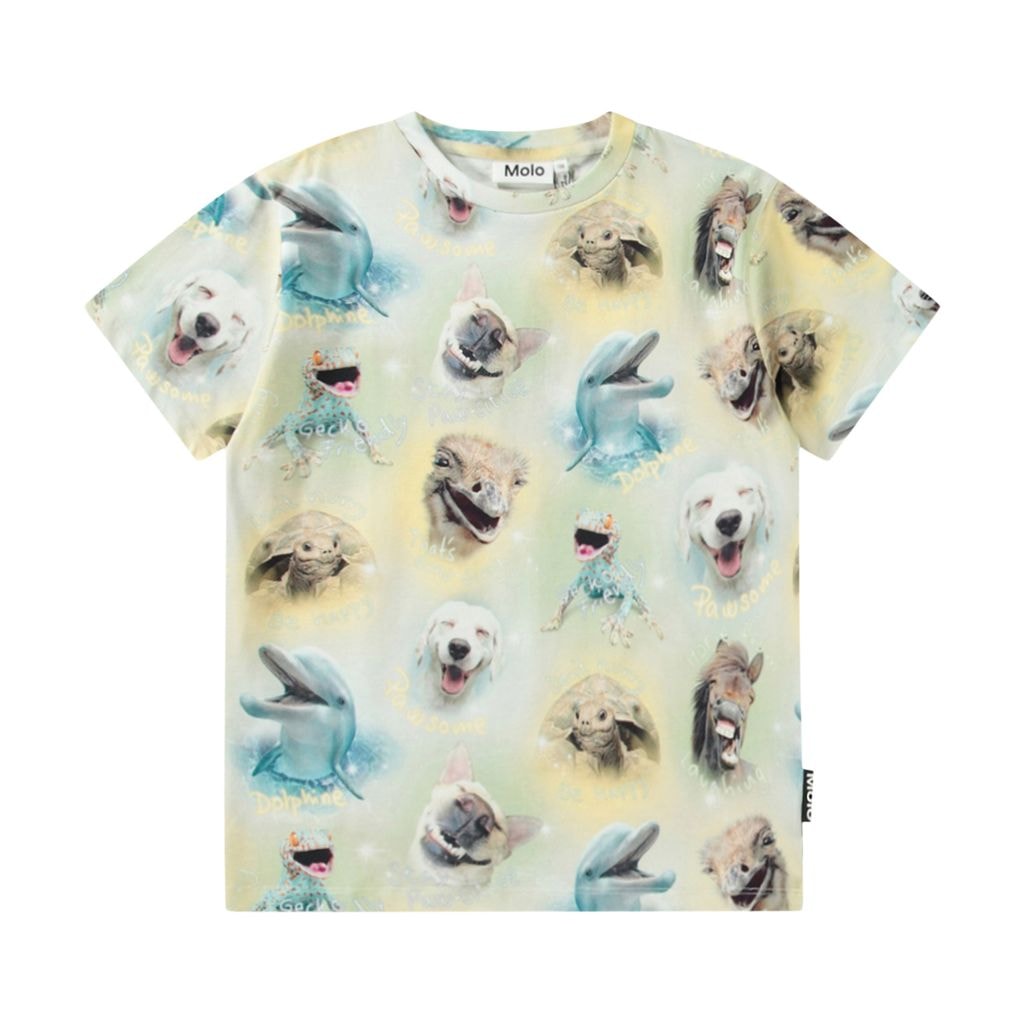 Riley Short Sleeve T-Shirt Smiling Animals