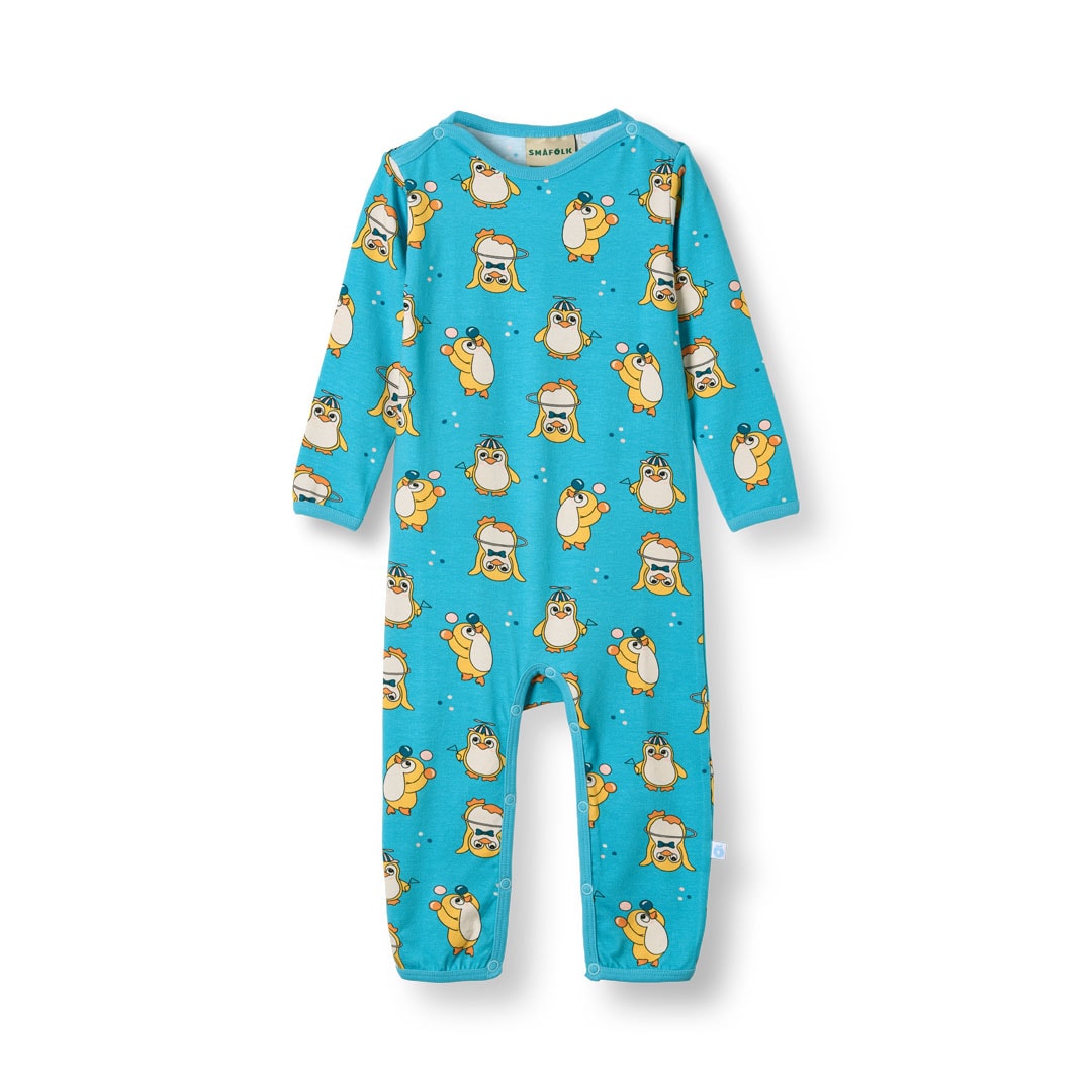 Elstar Long-Sleeved Baby Suit With Circus Penguins Petit Four
