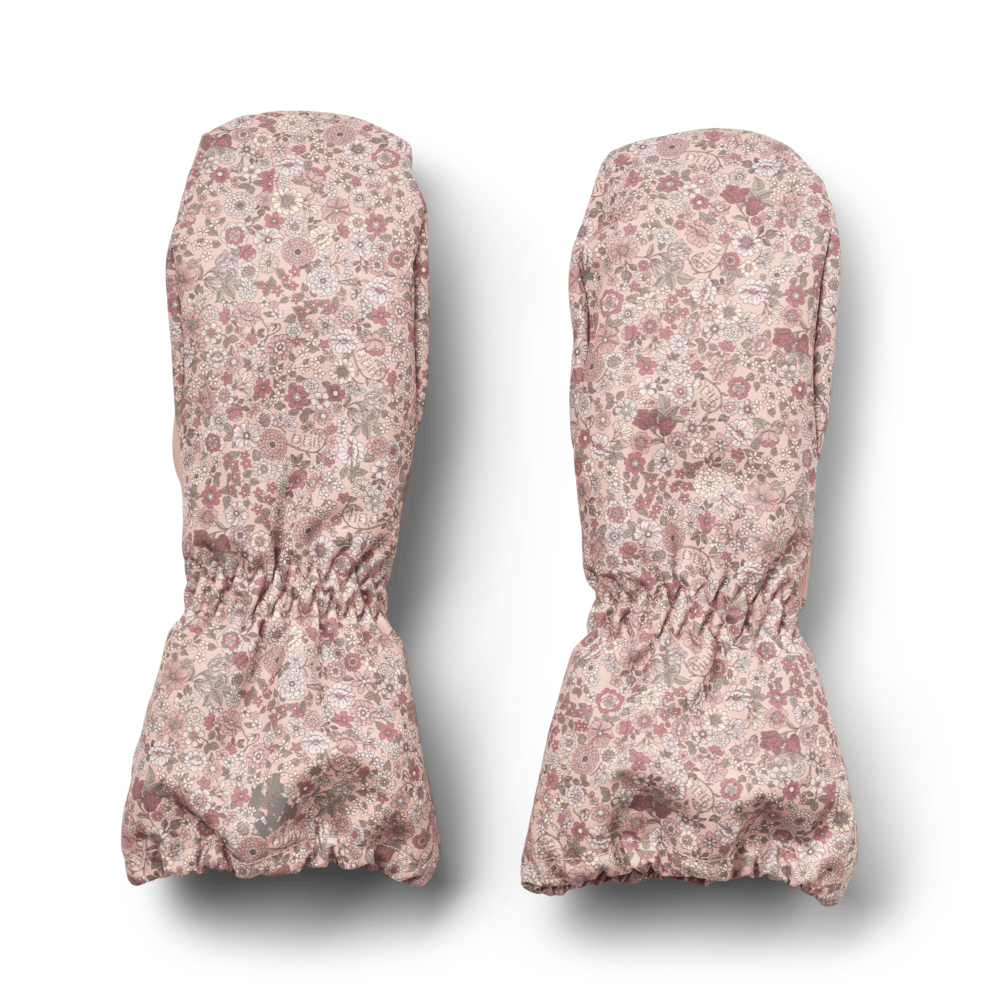 Monta Mittens Rose Dust Flowers
