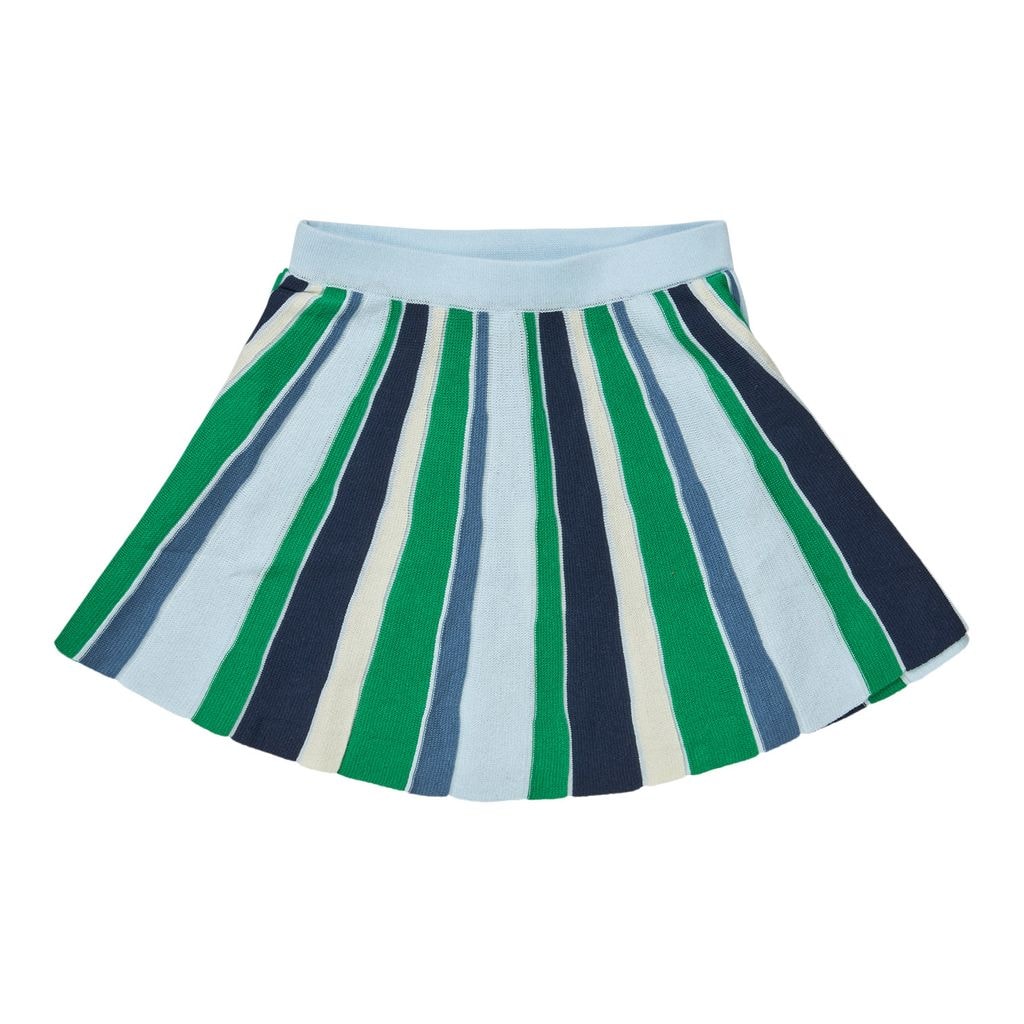 Knitted Skirt Light Blue