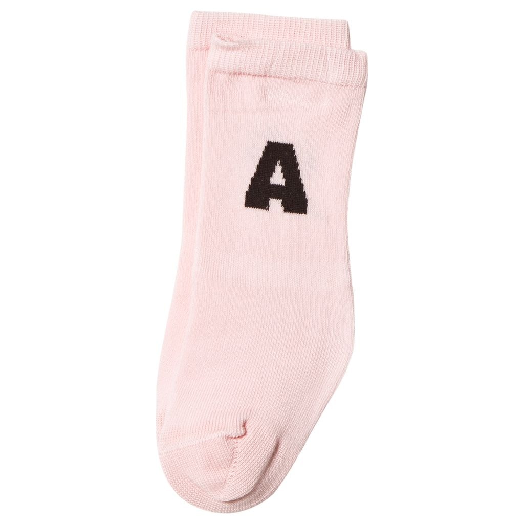 Worm Baby Socks Soft Pink