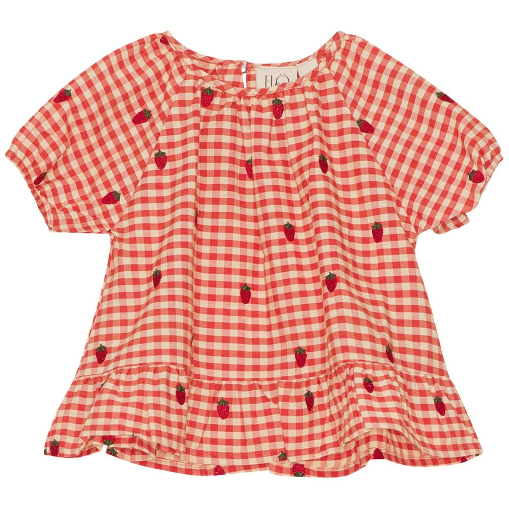 Molly Blouse Berry Gingham