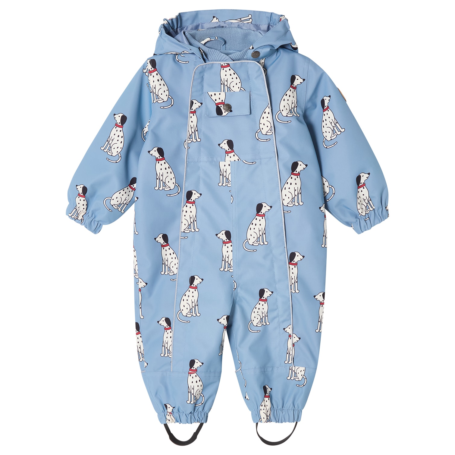 Milano Shell Coverall Dove Blue Dalmatian