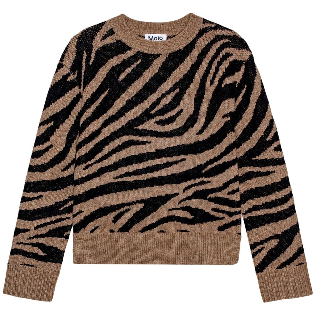 Gerda Strikket trøje Zebra