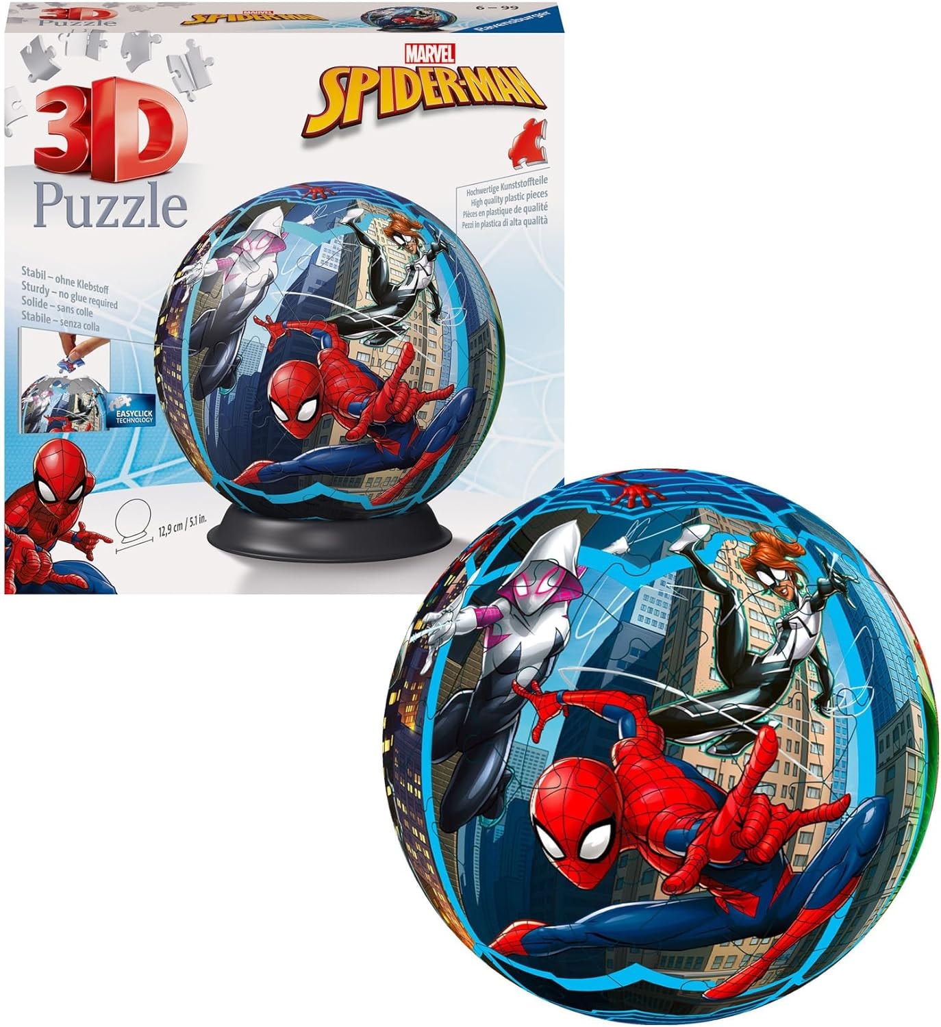 Spiderman 3D Puzzle-Ball Multicolor 