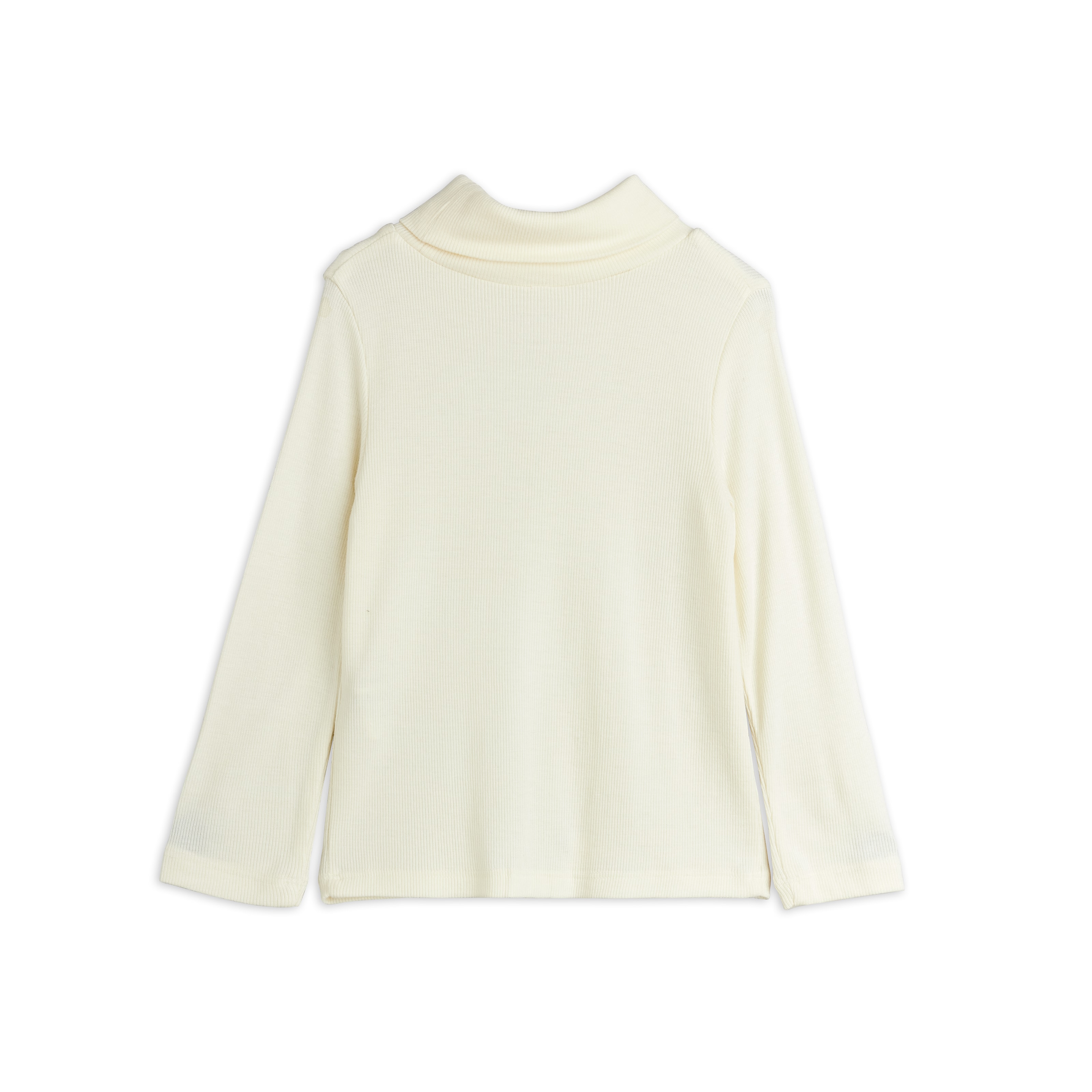 Modal Rib Turtleneck Offwhite