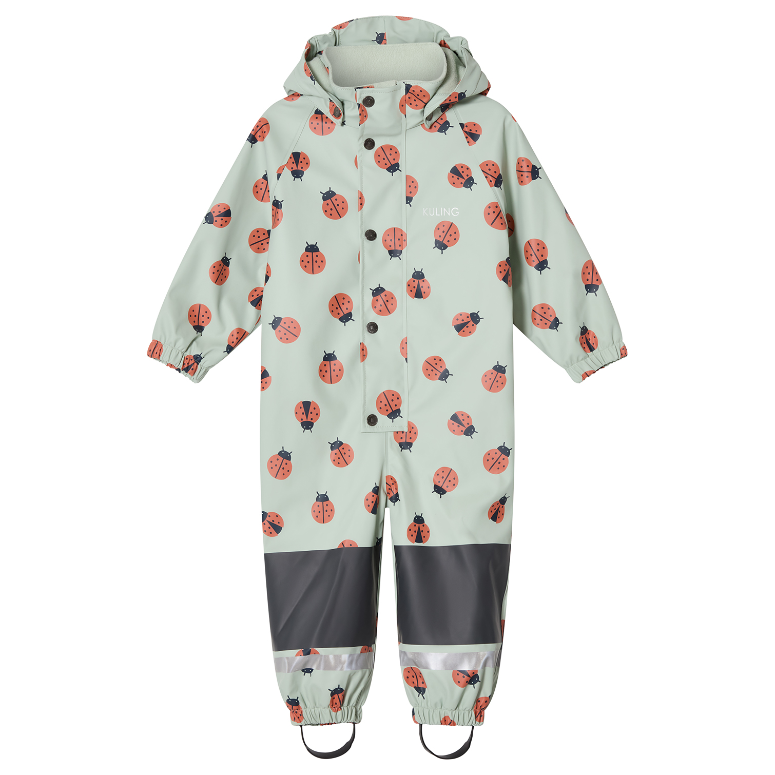 Douglas Fodrad Regnoverall Pale Green Ladybug