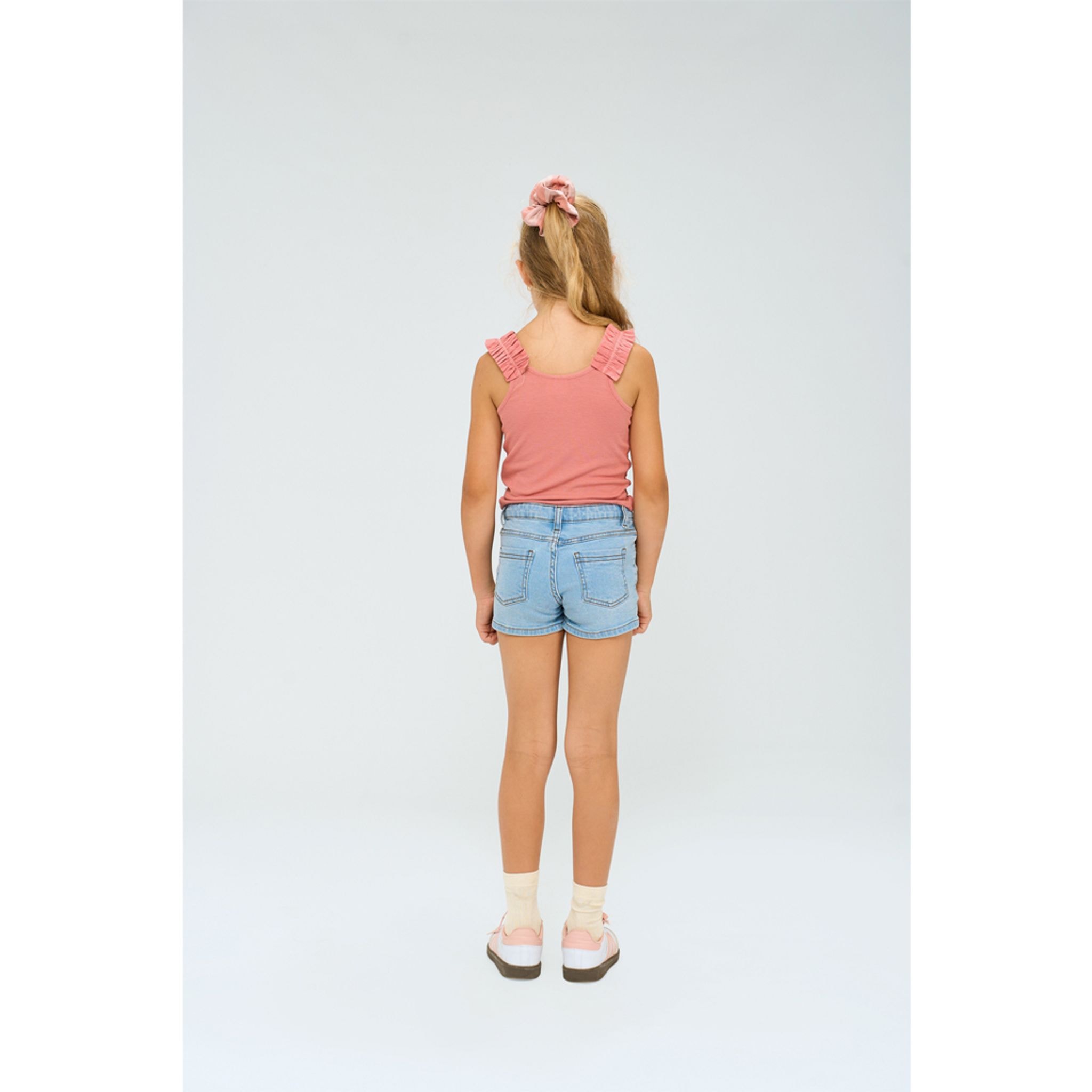 Lotus Ribbad Volang Topp Old Rose