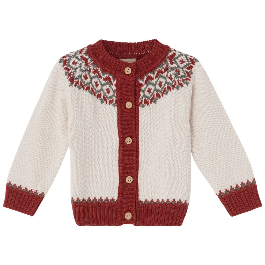 Kerstin Cardigan With Christmas Knit Cream