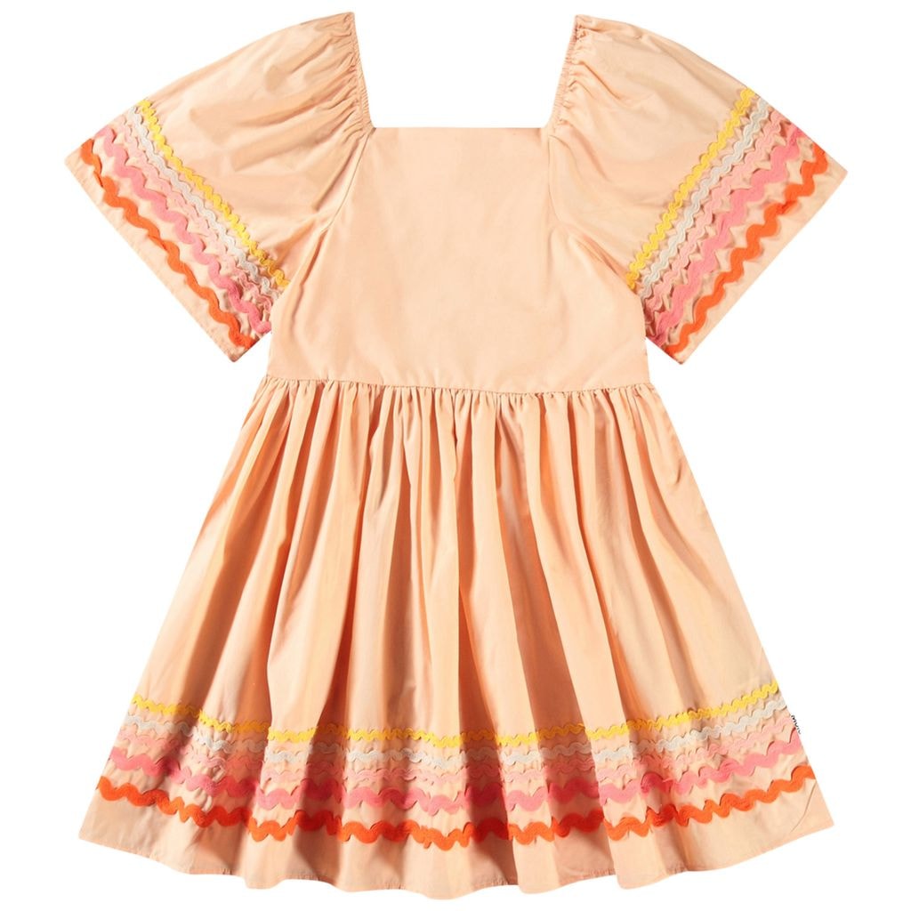 Clotilde Short-Sleeved Dress Pale Melon