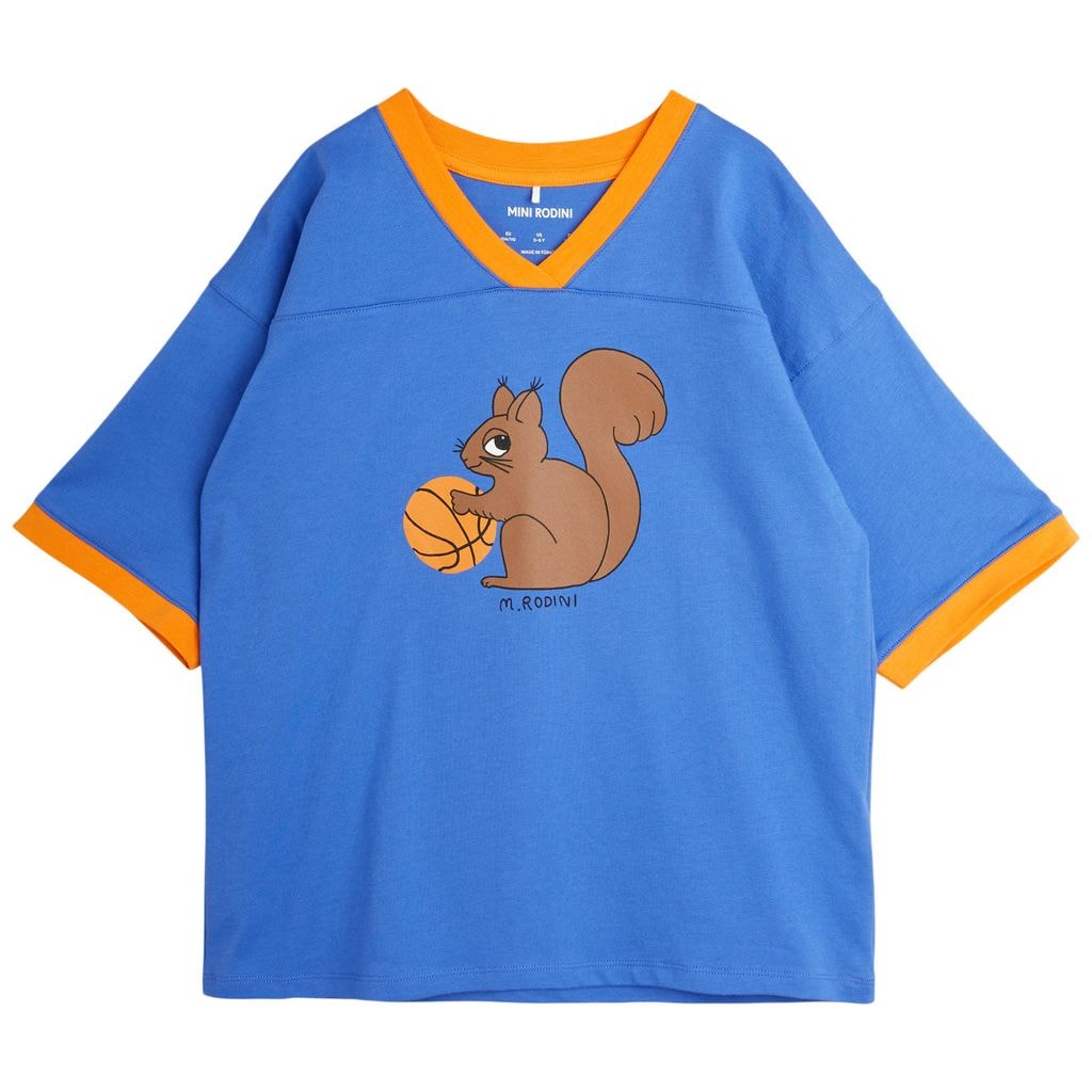 GOTS Squirrel T-skjorte Blå