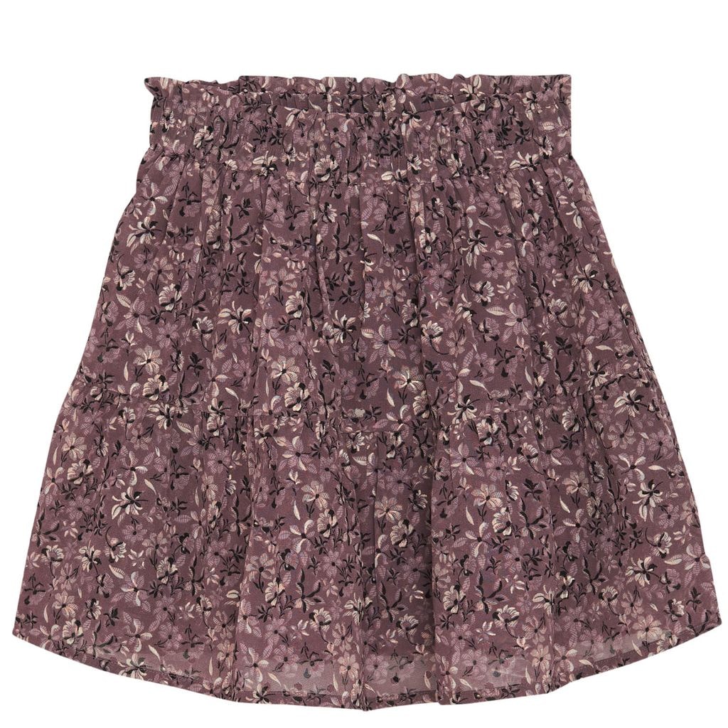 Skirt Dobby Gold Flint Dobby Flint Short Skirt in Brown