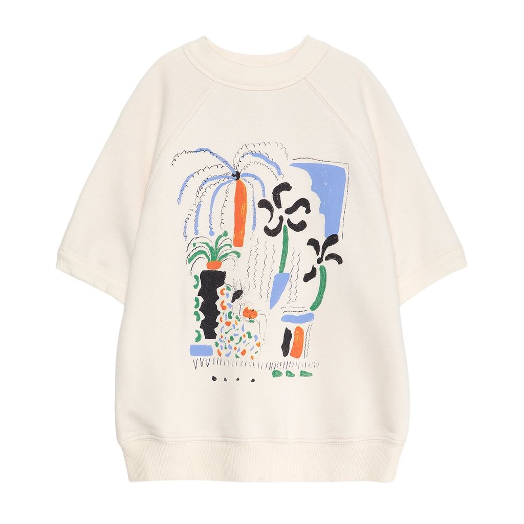 L'orangerie Short-Sleeved Sweatshirt Beige