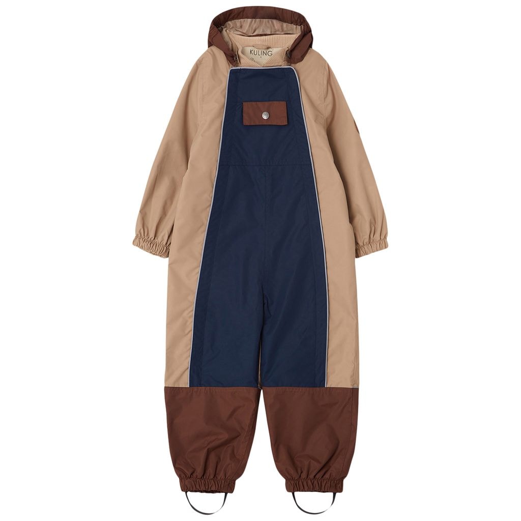 Milano Kontrastfarget Skalldress Navy/Dark Brown/Sand